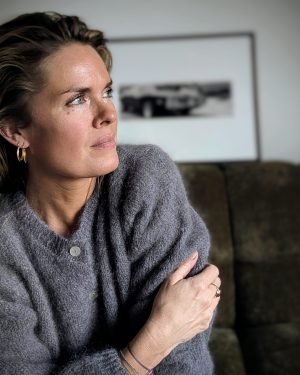 Gilet mohair gris La petite laine