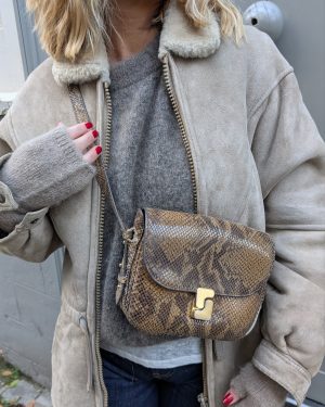 Veste  beige mouton retourné vintage 36/38