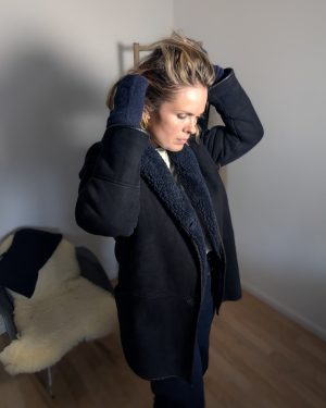 Veste vintage mouton retourné