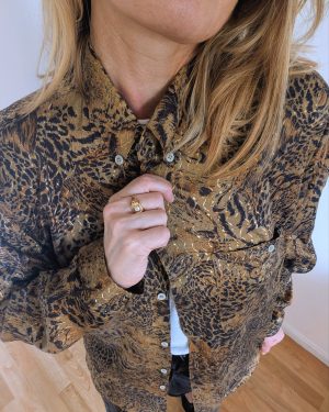Chemise vintage imprimé léopard